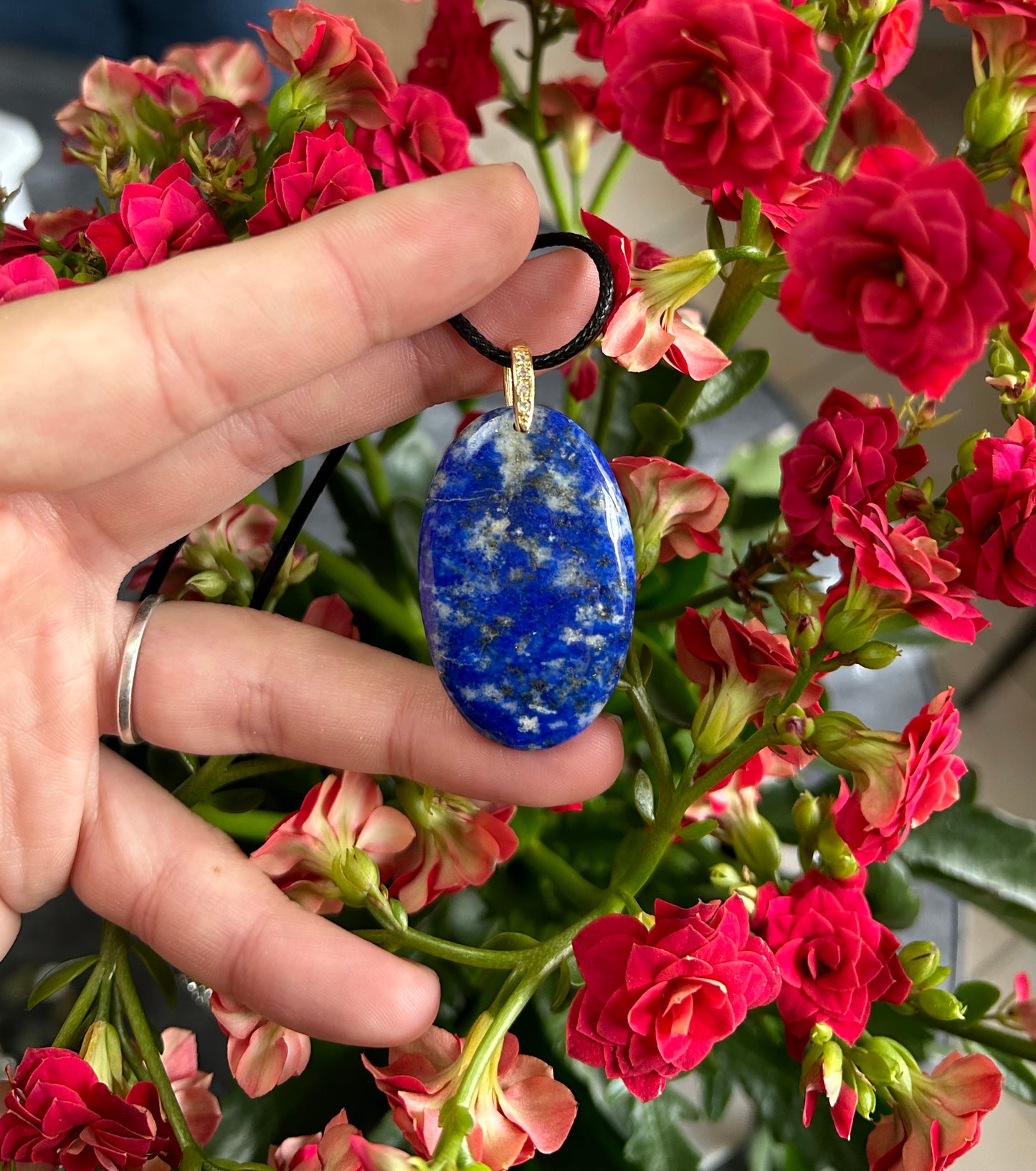 Pendentif Ovale Lapis Lazuli