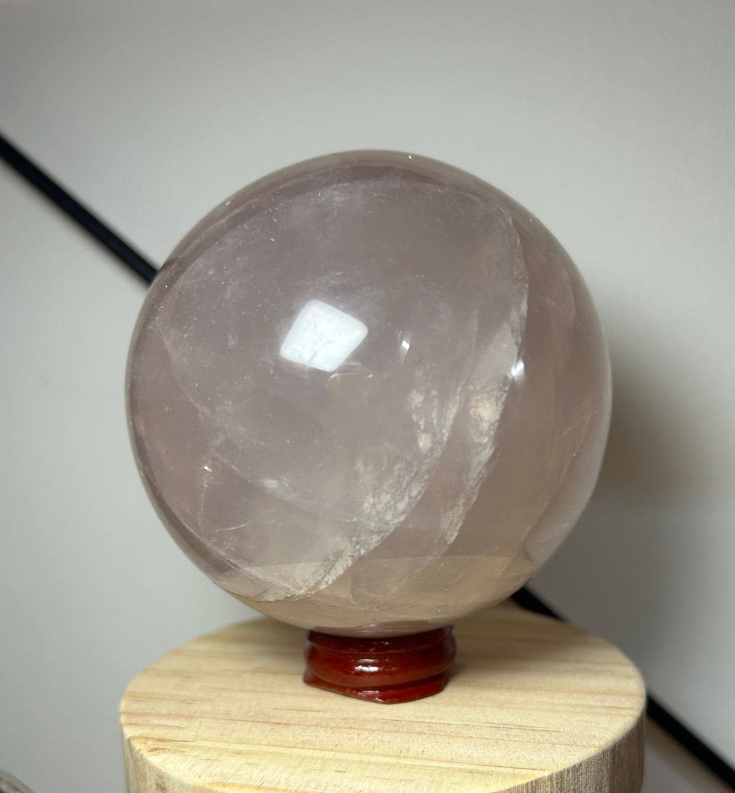 Sphère quartz rose