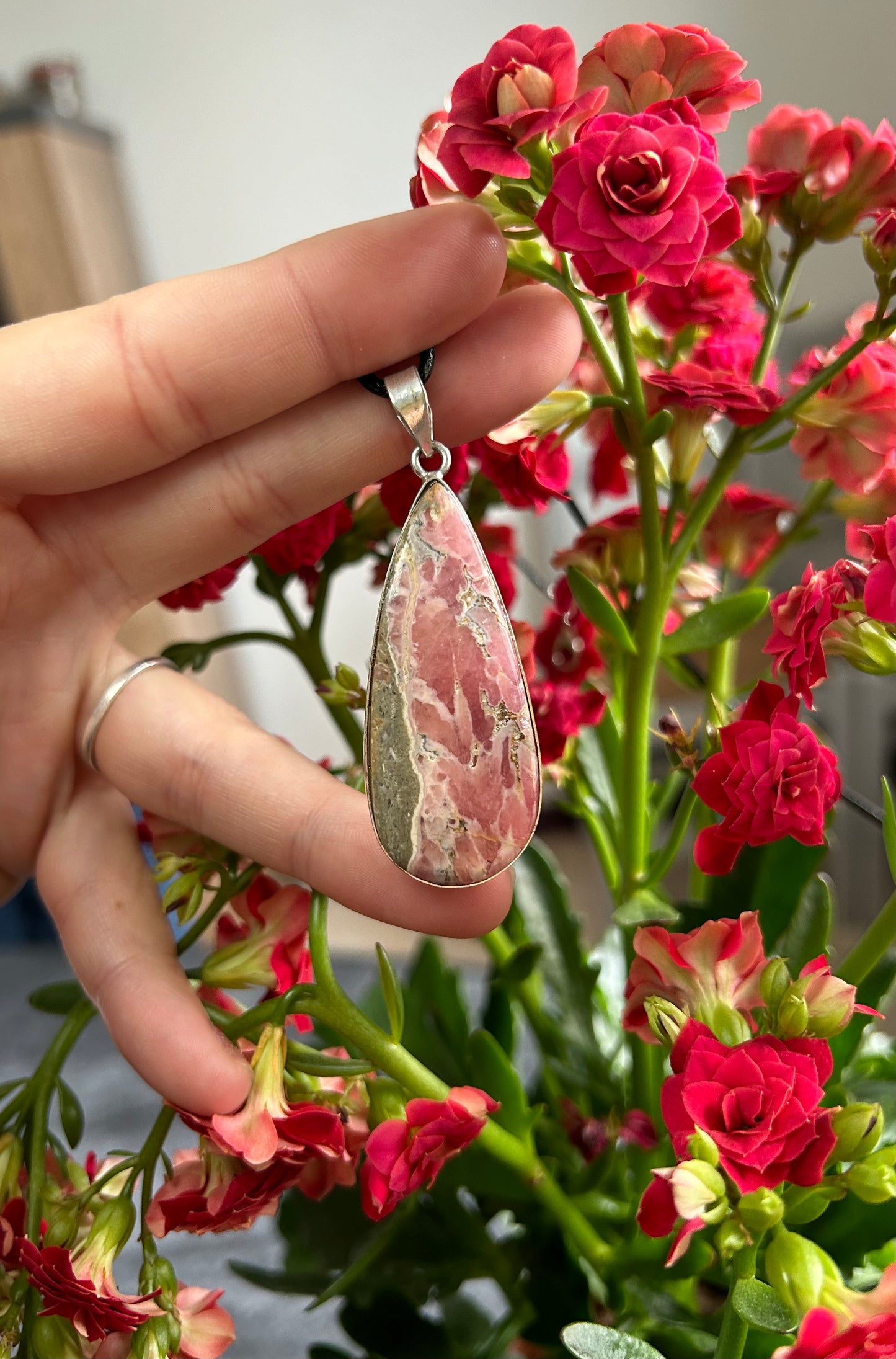 Pendentif Rhodochrosite